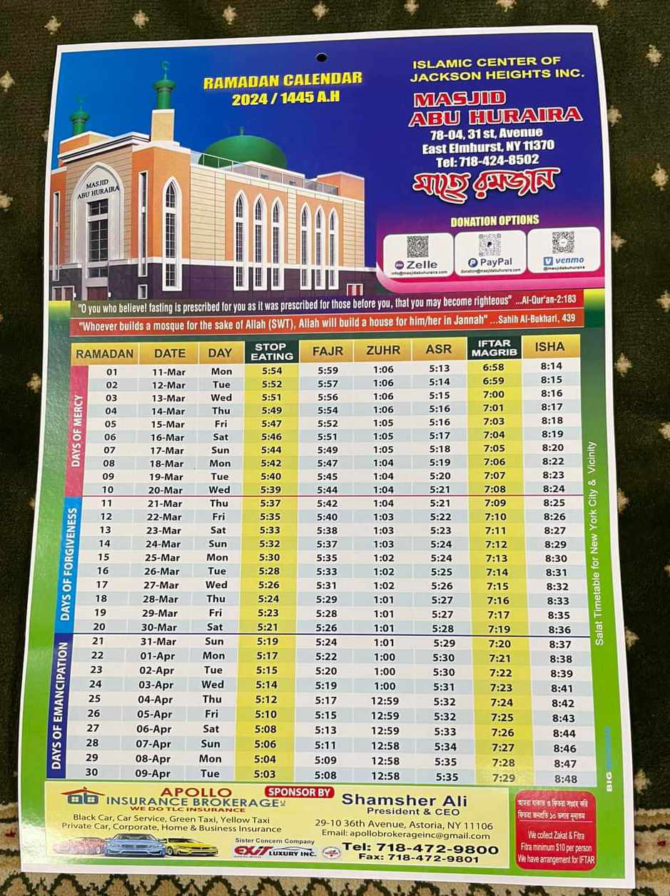 What Time Is Iftar Today Nyc 2024